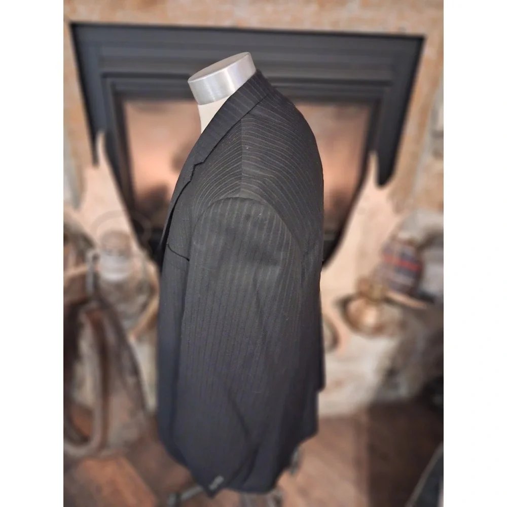 Chaps by Ralph Lauren Mens Wool Pinstripe Two Piece Suit Size Regular Contempora